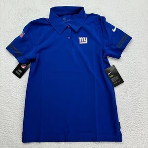 NWT Nike New York Giants Polo Shirt Womens XS Blue On Field Flex Standard Fit